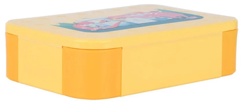 Φαγητοδοχείο Παιδικό 3 Θέσεων Πλαστικό 900ml-19,1x13x5εκ. Fortress Dragon Save The Aegean Estia 01-33484