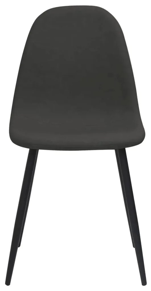 vidaXL Καρέκλες Τραπεζαρίας 4 τεμ. Μαύρες 45x53,5x83 εκ. Συνθ. Δέρμα