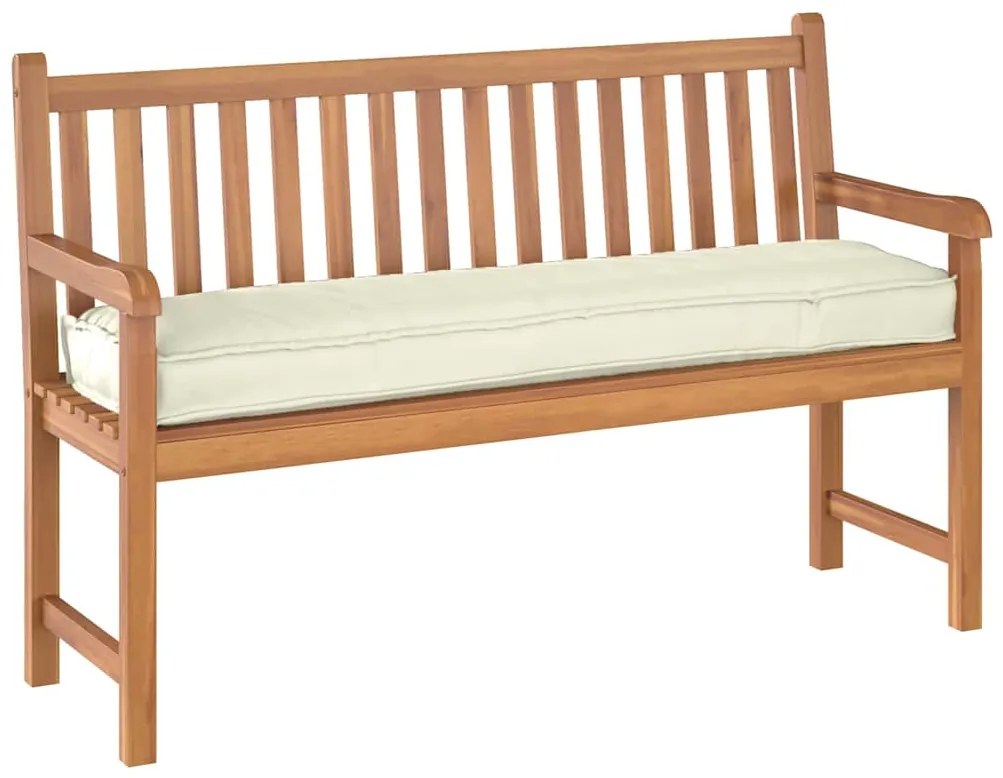 vidaXL Μαξιλάρι παλέτας για πάγκο Κρεμ 150 x 40 x 8 εκ. Ύφασμα Oxford