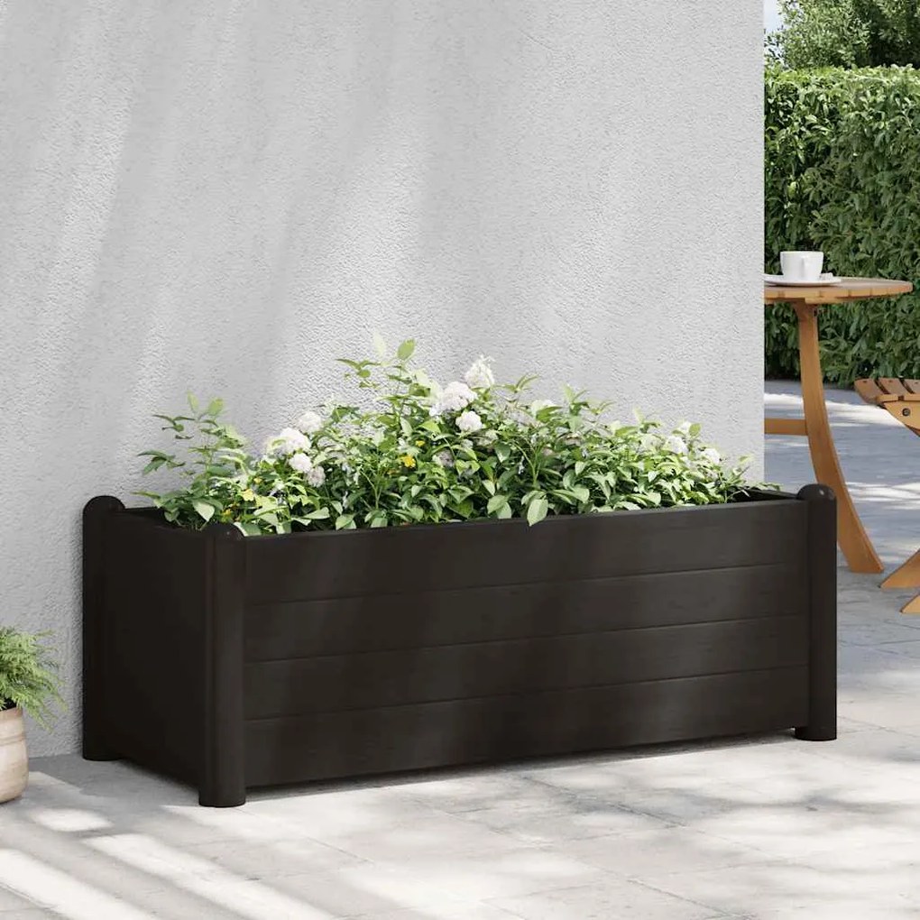 vidaXL Ζαρντινιέρα Υπερυψωμένη Ανθρακί 100x43x35 εκ. Πολυπροπυλένιο