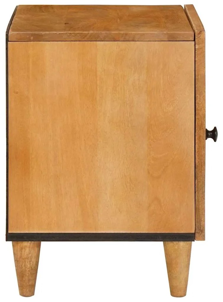vidaXL Κομοδίνο Ανοιχτό καφέ 40 x 33 x 46 εκ. Μασίφ ξύλο μάνγκο