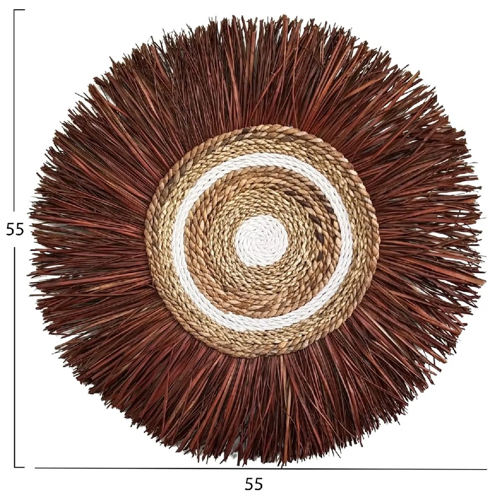 ΔΙΑΚΟΣΜΗΤΙΚΟ ΤΟΙΧΟΥ ΣΤΡΟΓΓΥΛΟ ΑΠΟ ΚΑΛΑΜΙΑ ΚΑΙ ΙΝΕΣ ΜΠΑΝΑΝΑΣ 55x3x55YΕΚεκ.HM7792