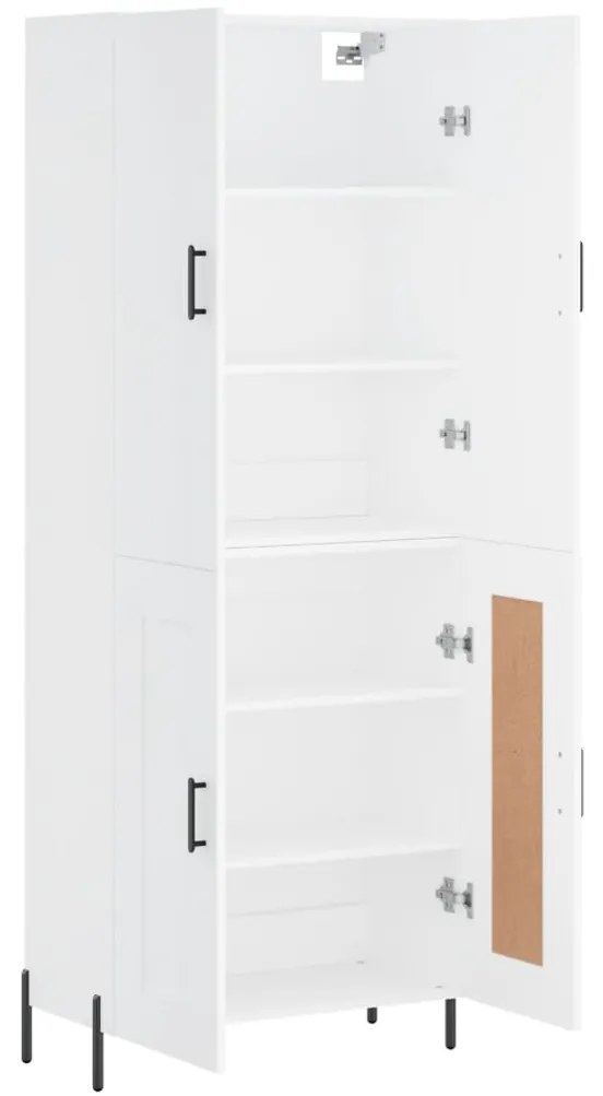 vidaXL Ντουλάπι Λευκό 69,5x34x180 εκ. από Επεξεργασμένο Ξύλο