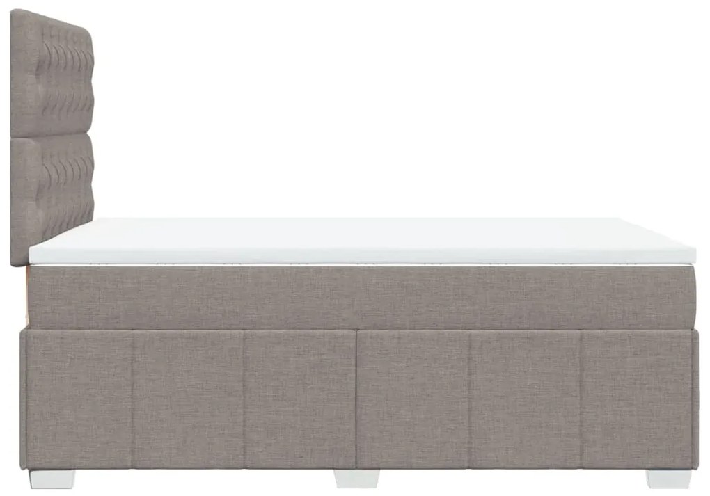 ΚΡΕΒΑΤΙ BOXSPRING ΜΕ ΣΤΡΩΜΑ TAUPE 120X190 ΕΚ. ΥΦΑΣΜΑΤΙΝΟ 3293918