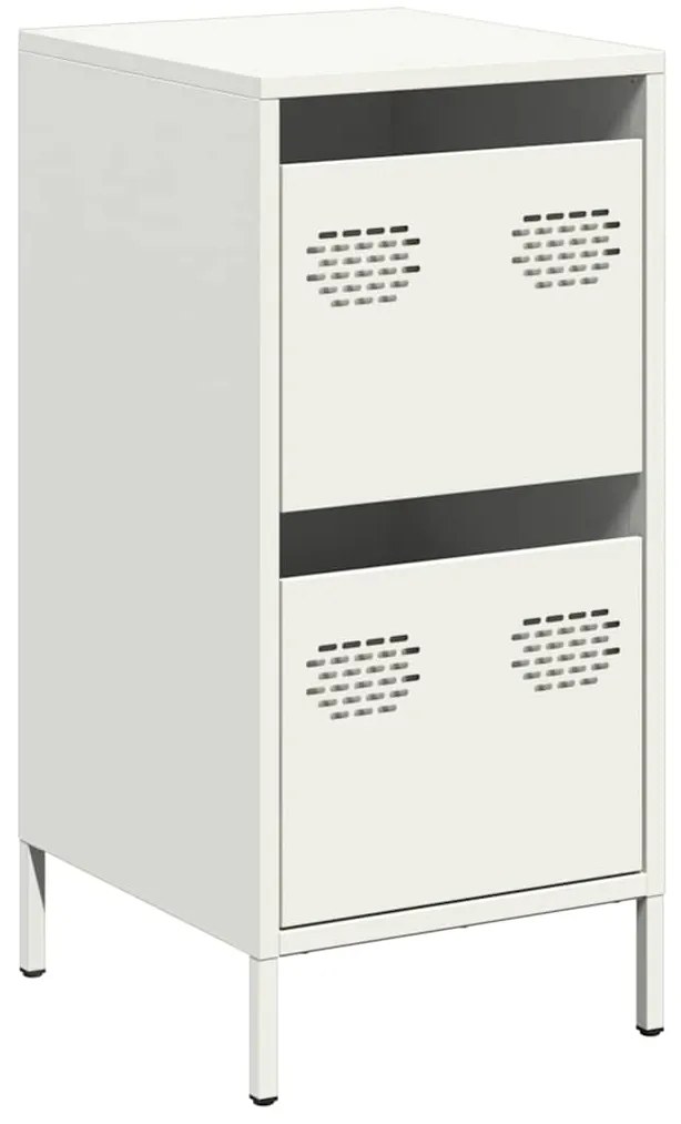 vidaXL Ντουλάπι Λευκό 35x39x73,5 εκ. από Χάλυβα Ψυχρής Έλασης
