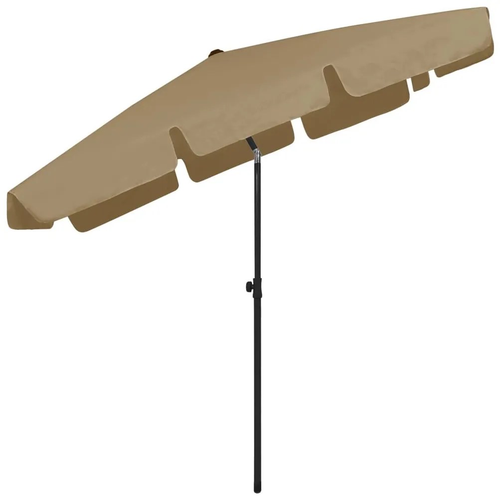 Ομπρέλα Θαλάσσης Taupe 200 x 125 εκ. - Μπεζ-Γκρι