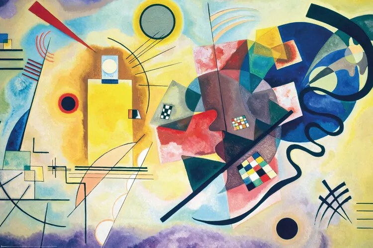 Αφίσα Wassily Kandinsky - Yellow, Red, Blue