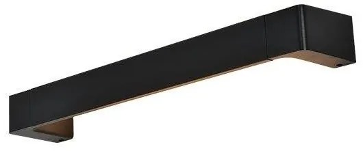 Απλίκα Φωτιστικό Τοίχου LED 12W 3000K Αλουμινίου 60Χ6,4Χ10,5CM FOGA ACA-ZD810412LEDBK-Μαύρο ZD810412LEDBK