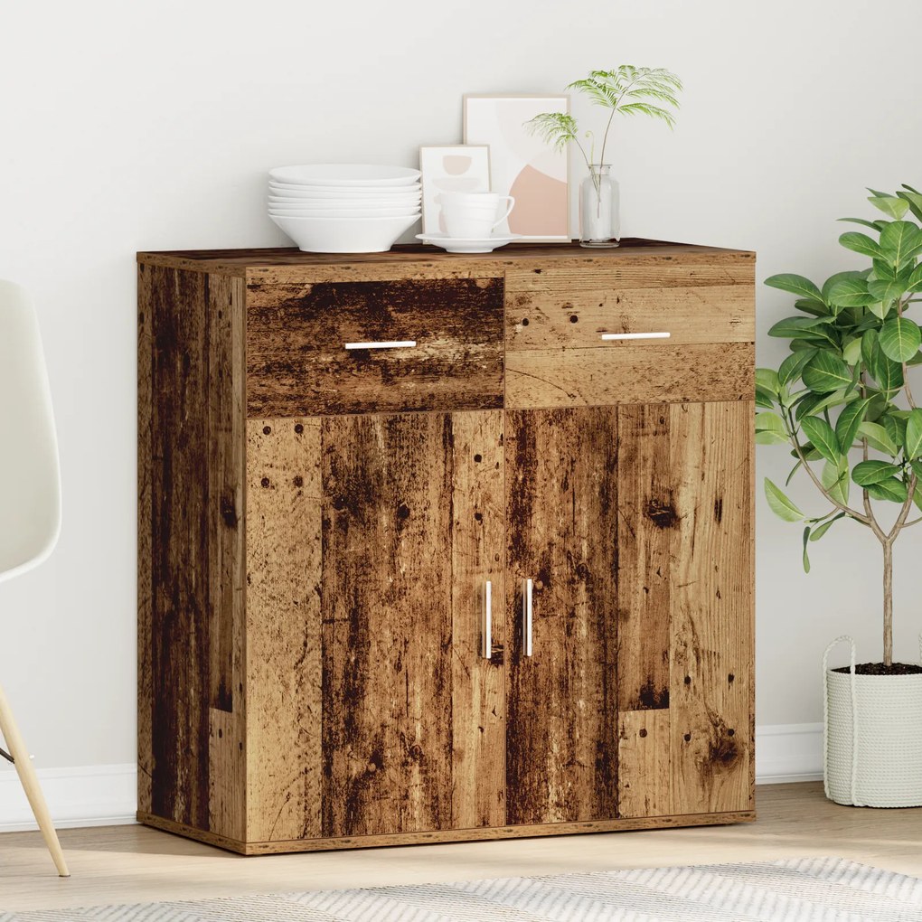 vidaXL Πλαϊνό γραφείο Παλαιό ξύλο 79 x 38 x 80 εκ. Επεξεργασμένο ξύλο