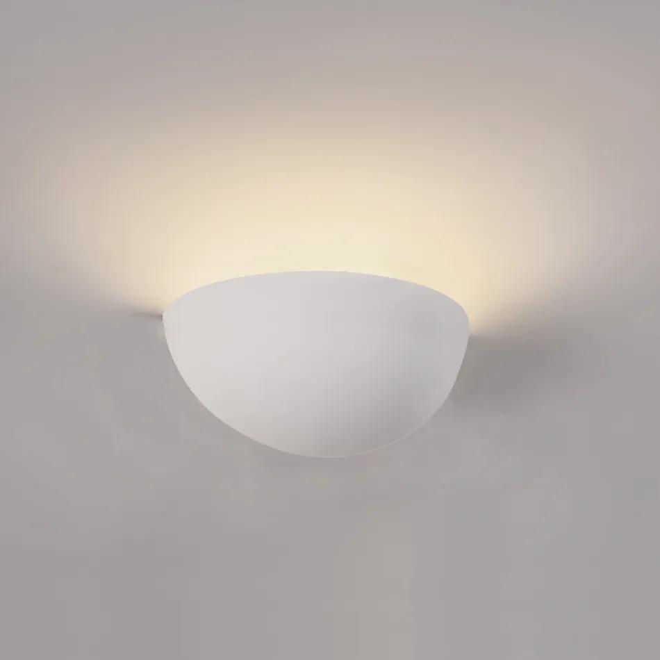 InLight Επιτοίχιο φωτιστικό λευκό από γύψο 1XE14 D:27,5cm 43032