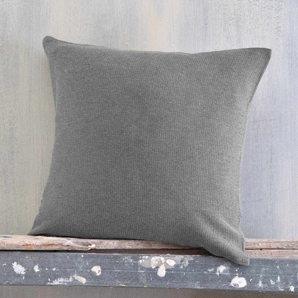 Μαξιλαροθήκη Διακοσμητική Echo Dark Grey Ρυθμός 40Χ40 Cotton-Polyester