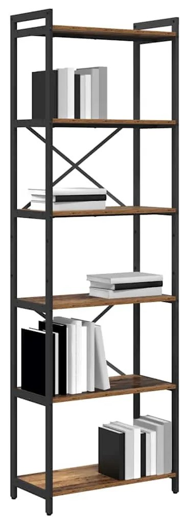 vidaXL Βιβλιοθήκη Παλαιό ξύλο 60 x 30 x 188 εκ Επεξεργασμένο ξύλο
