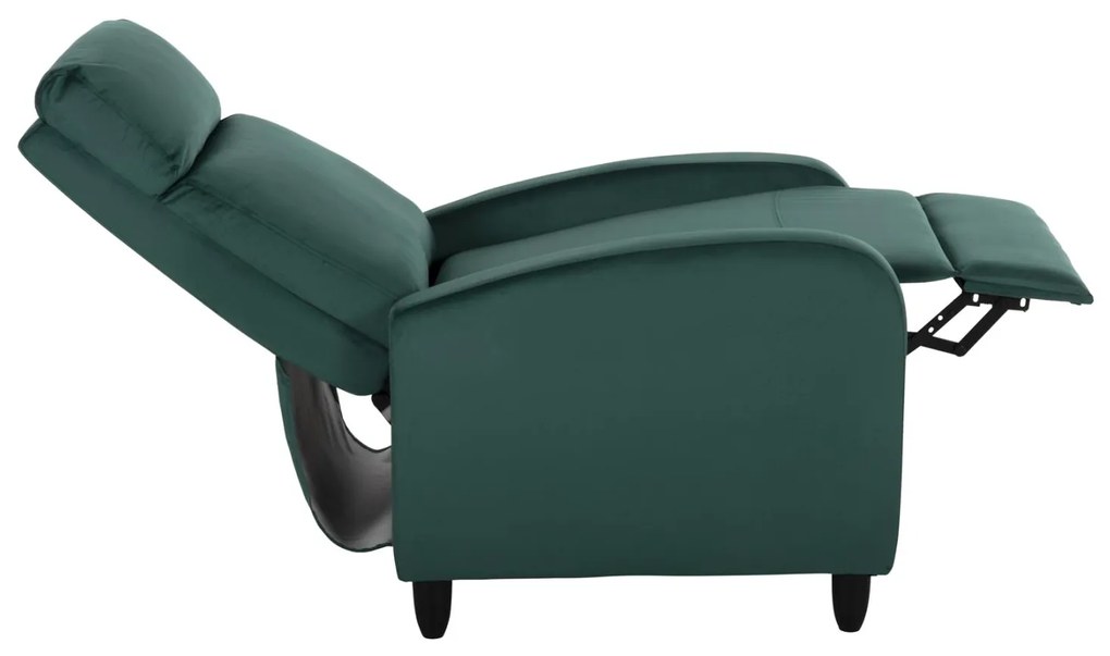 Πολυθρόνα HIBER RELAX C9782.03 Βελούδο Κυπαρισσί 67,5x90x104Υ εκ. 67.5x90x104 εκ.