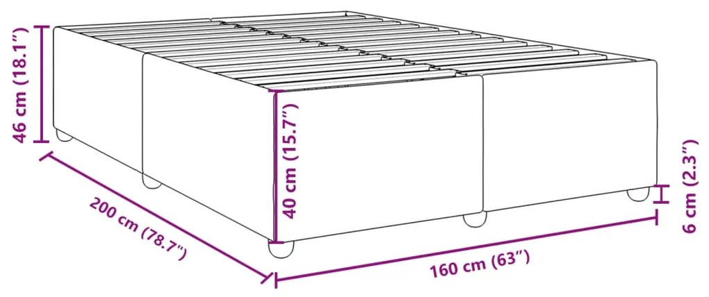 ΣΚΕΛΕΤΟΣ ΚΡΕΒΑΤΙΟΥ ΧΩΡΙΣ ΣΤΡΩΜΑ TAUPE 160X200 ΕΚ. ΥΦΑΣΜΑΤΙΝΟ 3284747