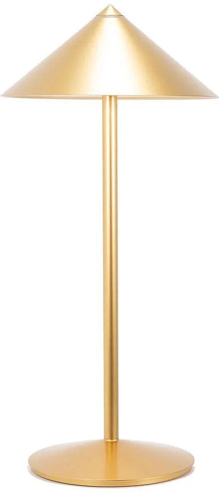 Φωτιστικό Επιτραπέζιο Επαναφορτιζόμενο Pina L LD2660O3 Φ26x55cm LED 6W 2200/2700/3000K 554/655/663Lm Gold Mat Zafferano