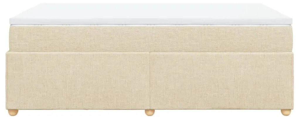 ΚΡΕΒΑΤΙ BOXSPRING ΜΕ ΣΤΡΩΜΑ ΚΡΕΜ 120X200 ΕΚ. ΥΦΑΣΜΑΤΙΝΟ 3285371