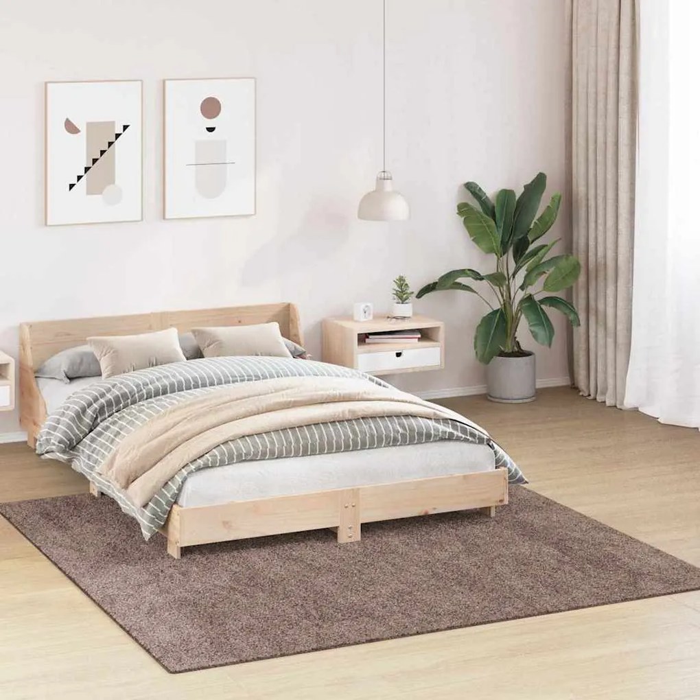 vidaXL Χαλί Καφέ 200 x 200 cm Πολυπροπυλένιο