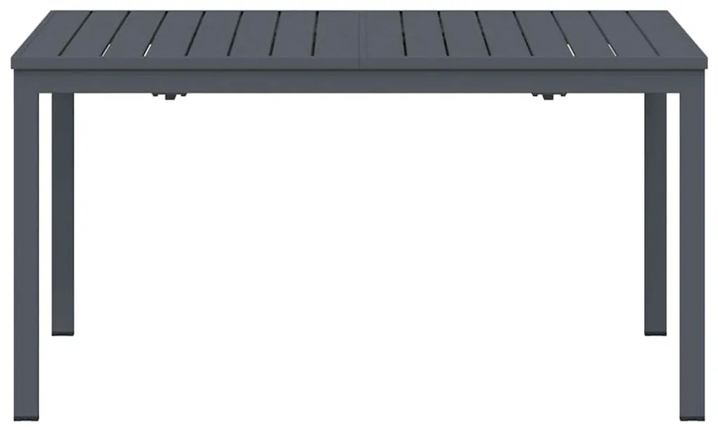 vidaXL Τραπέζι Επέκτασης Ανθρακί 180 x 80 x 76 εκ Ατσάλι