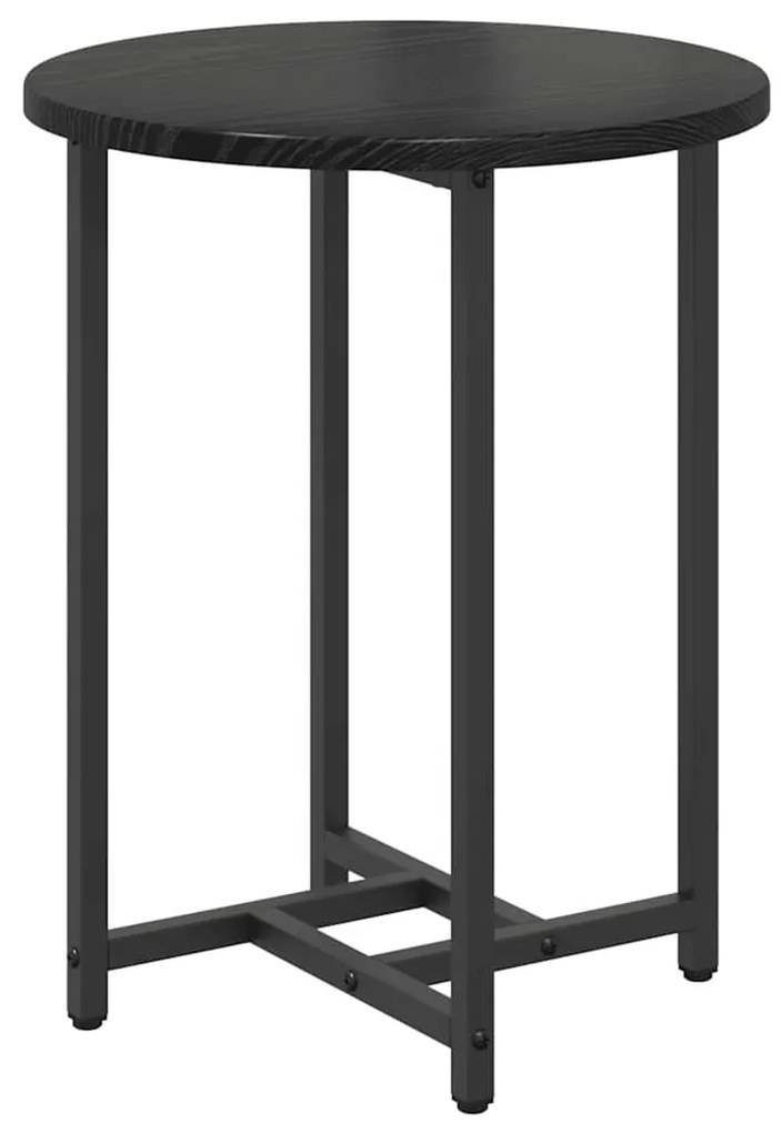 vidaXL Σετ βοηθητικά τραπεζάκια 2 pcs Μαύρη δρυς 50 x 50 x 50 cm