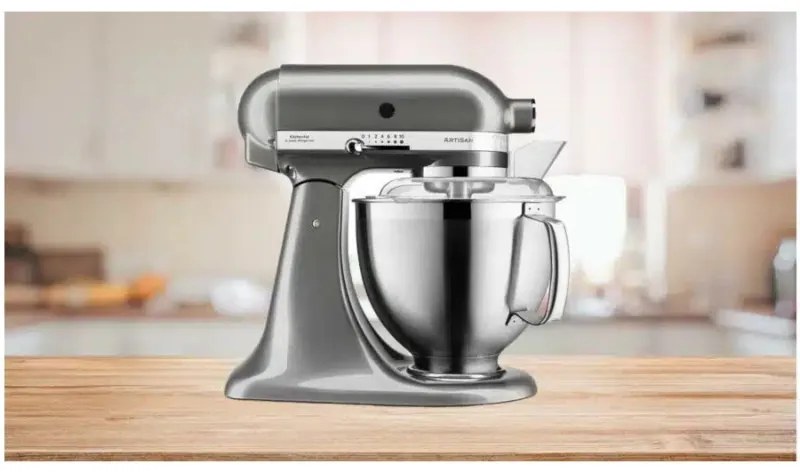 Πλανητικό μίξερ Artisan Elegance KitchenAid 5KSM185PSEMS, 300W, 4,8 l, Direct drive, 10 ταχύτητες, Inox