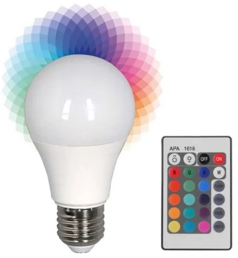 Λάμπα LED 5W με τηλεχειριστήριο και ροοστάτη OEM