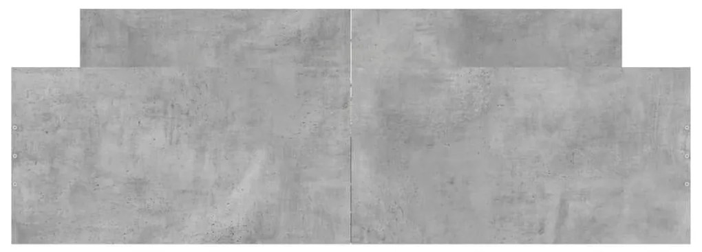 Πλαίσιο Κρεβατιού με Κεφαλάρι/Υποπόδιο Γκρι Σκυροδεμ. 140x200εκ - Γκρι