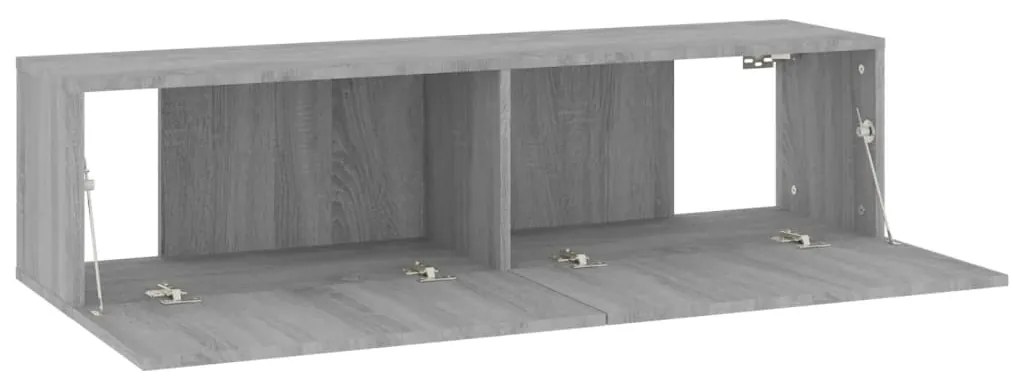 vidaXL Έπιπλο Τηλεόρασης Τοίχου Γκρι Sonoma 120x30x30 εκ. Επεξερ. Ξύλο
