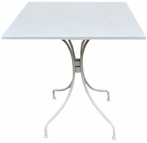 PARK Τραπέζι Μέταλλο Βαφή Άσπρο  70x70x71cm [-Άσπρο-] [-Μέταλλο-] Ε5171,1
