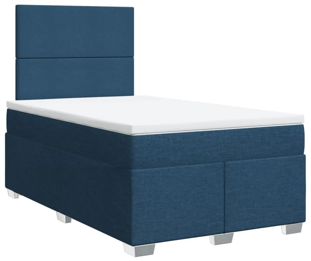 ΚΡΕΒΑΤΙ BOXSPRING ΜΕ ΣΤΡΩΜΑ ΜΠΛΕ 120X190 ΕΚ. ΥΦΑΣΜΑΤΙΝΟ 3292726