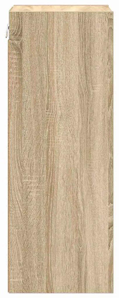 vidaXL Κρεμαστό ντουλάπι με αποθήκευση Δρύς Sonoma 30 x 29,5 x 80 εκ.