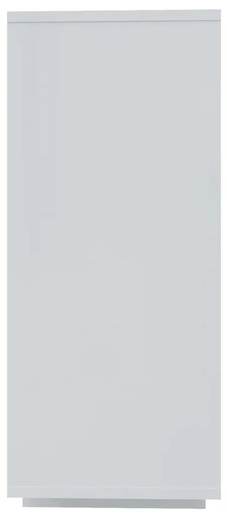 vidaXL Μπουφές Γυαλιστερός Λευκός 120 x 30 x 75 εκ. από Επεξ. Ξύλο