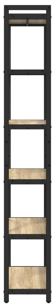 vidaXL Βιβλιοθήκη Sonoma Δρυς 60 x 30 x 188 εκ MDF και Χάλυβας