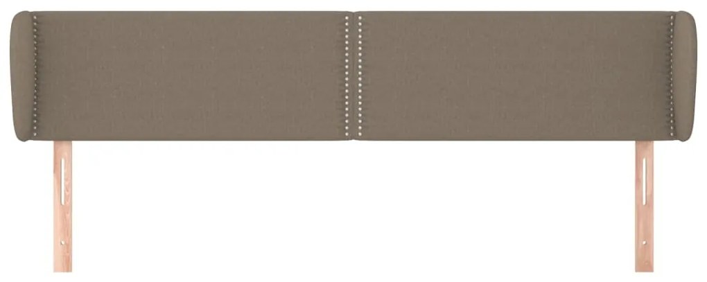 vidaXL Κεφαλάρι με Πτερύγια Taupe 163x23x78/88 εκ. Υφασμάτινο