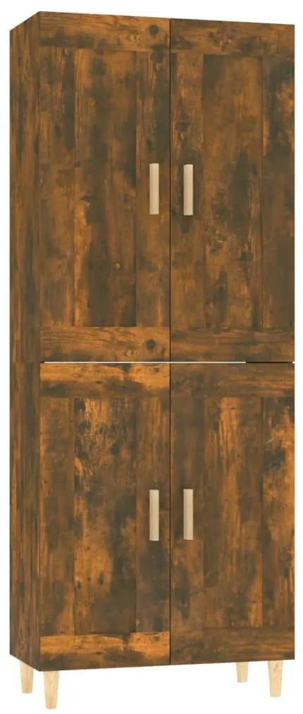 vidaXL Ντουλάπι Καπνιστή Δρυς 69,5x34x180 εκ. από Επεξεργασμένο Ξύλο