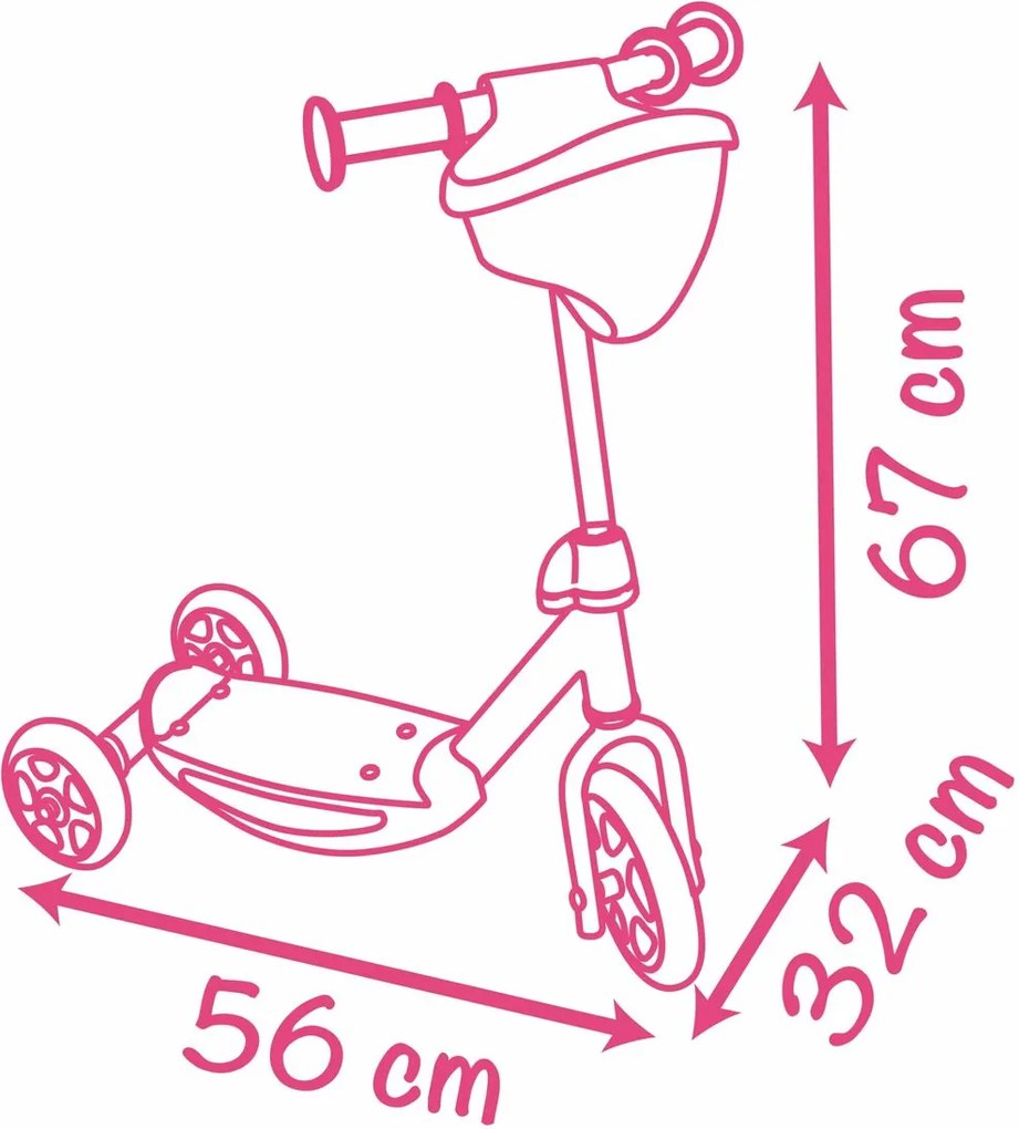 Σκούτερ Smoby Ροζ
