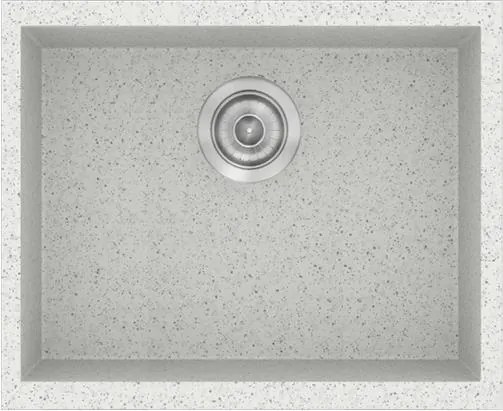 Νεροχύτης Κουζίνας Sanitec Classic 341 Ένθετος 50x40 εκ. - Granite White