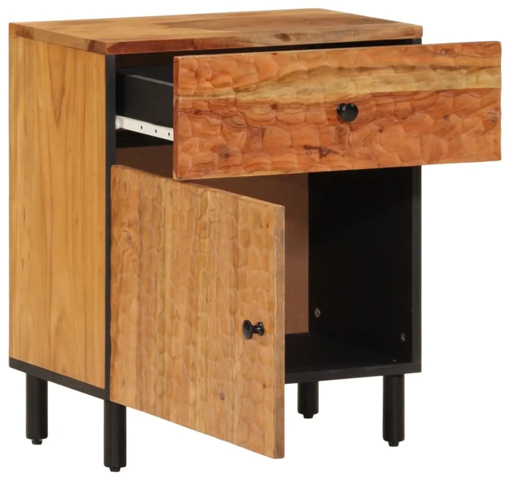 vidaXL Κομοδίνο 50 x 33 x 60 εκ. από Μασίφ Ξύλο Ακακίας