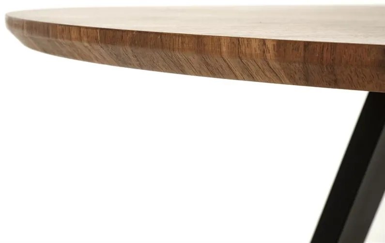 DANILO table walnut/black