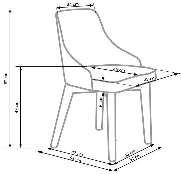 Καρέκλα Houston 577, Δρυς, Κρεμ, 82x51x55cm, 9 kg, Ταπισερί, Ξύλινα, Ξύλο: Οξιά | Epipla1.gr