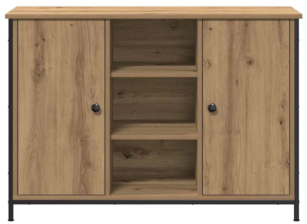 vidaXL Πλαϊνό γραφείο artisan δρυς 100 x 35 x 70 εκ.