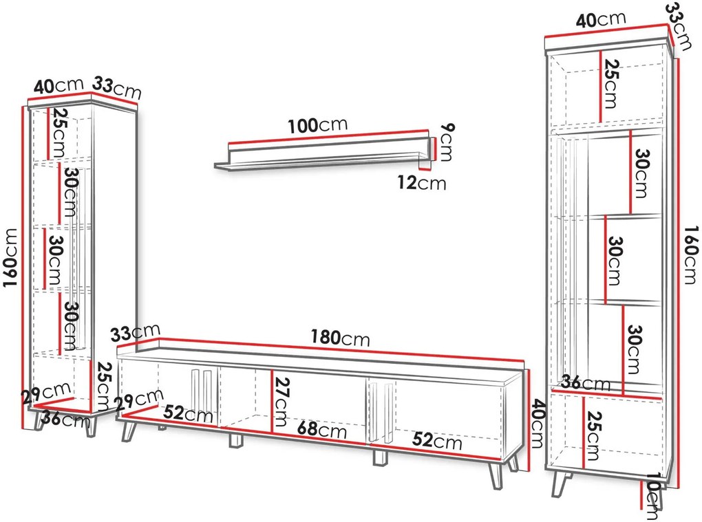Σύνθετο σαλονιού Helsinki II-Mpez-Mauro
