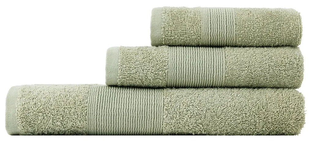 Πετσέτες Μπάνιου (Σετ 3τμχ) Nima Oasis 480gsm Χακί