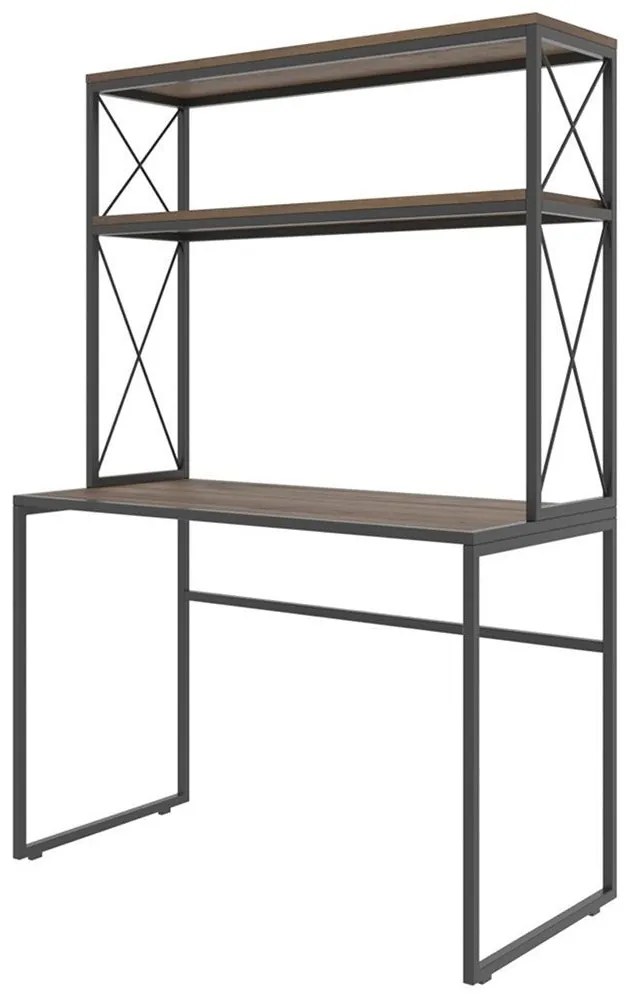 Γραφείο Mercan 854KLN1503 105x50x155cm Black-Pine