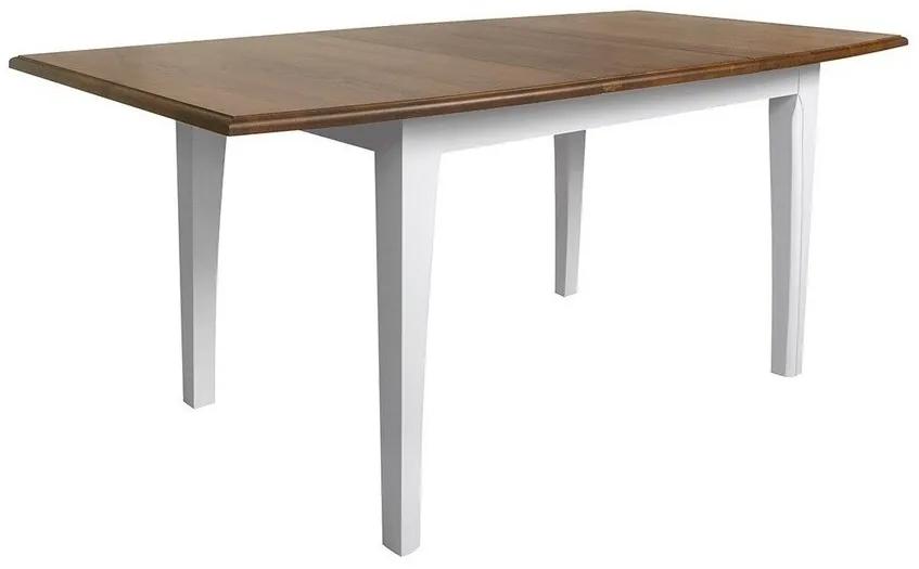 Τραπέζι Boston BP114, Ακακία, Γυαλιστερό λευκό, 77x90x135cm, 25 kg, Επιμήκυνση, Ξύλο, Ξύλο: Ακακία, Οξιά | Epipla1.gr