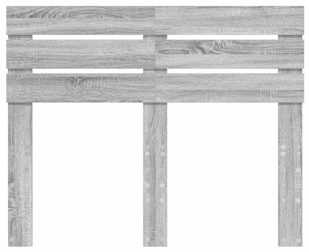 vidaXL Κεφαλάρι με κεφαλάρι Γκρίζο Σονομα 135 cm Επεξεργασμένο ξύλο