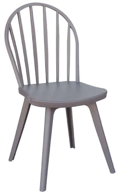 Καρεκλα Mirella Oval Grey 47Χ54Χ91εκ.