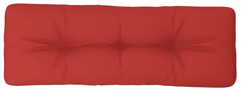 vidaXL Μαξιλάρι Παλέτας Κόκκινο 120 x 40 x 12 εκ. Υφασμάτινο