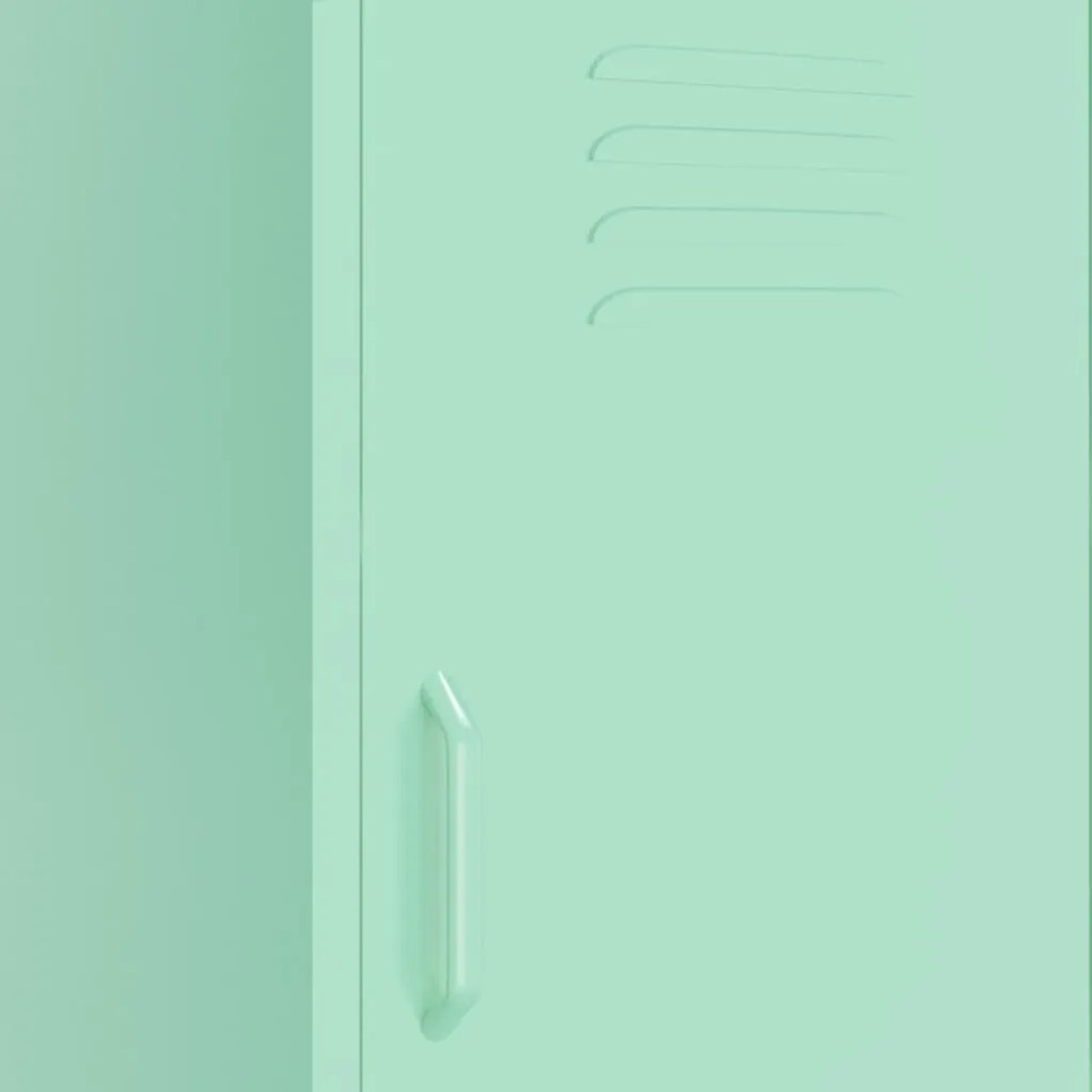 vidaXL Ντουλάπι Αποθήκευσης Xρώμα Mέντας 42,5x35x101,5 εκ. από Ατσάλι