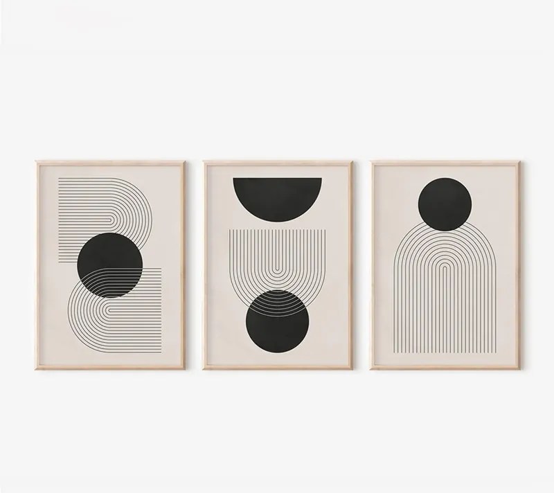 Πίνακας Caldra pakoworld τρίπτυχος με ψηφιακή εκτύπωση και πλαίσιο 33x1.5x48εκ