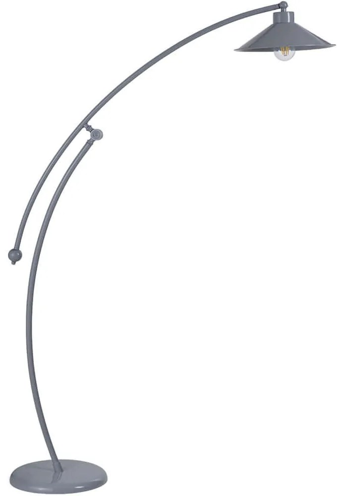 Φωτιστικό Δαπέδου 534LUN5638 Φ30x155cm 1xE27 40W Grey Opviq